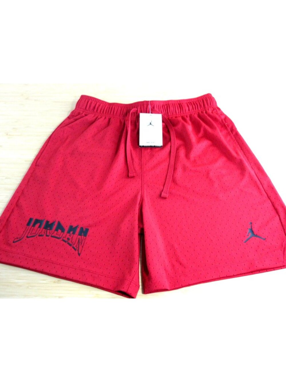 Jordan Men's Dri-FIT Sport Mesh Gym Shorts Gym Red Black Standard Fit NWT